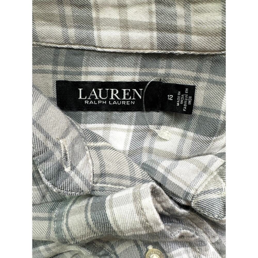 Lauren Ralph Lauren Plaid
Twill Long Sleeve Shirt
Dress NWOT - Size 12 - Picture 6 of 11